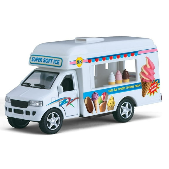 5 Inch Ice Cream - Fast Food Vending Truck 1/43 Scale Diecast Model Car by Kinsfun