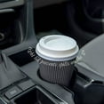 thumbnail image 2 of Disposable Coffee Cups with Lids 16 Oz.  [100 pcs] Paper Coffee Cups, To Go Coffee Cups  Ripple Hot cups with Lids - Black, 2 of 7