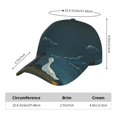 thumbnail image 2 of Fotbe Farm Dog Duck Moonlight Gorro Clásico de Béisbol, Gorra Ajustable con Broche Snapback, Gorro de Exterior de Algodón Suave, 2 of 6