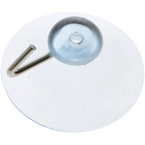 Bard's Clear Plastic Suction Cup with Hook, 1.5" Diameter, Pack of 12