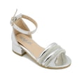 thumbnail image 4 of Sandalia para Niña Wildcat Graduación Salidas Elegantes color Plata 18.5, 4 of 6
