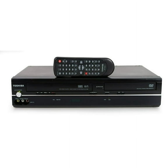 Restored Toshiba SD-V296 Tunerless DVD VCR Combo Player - w/ Original Remote, Manual, A/V Cables & HDMI Converter (Refurbished)