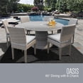 thumbnail image 2 of Monterey 60 Pouces Table à Manger Patio Extérieur avec 6 Chaises Sans Bras en Gris, 2 of 2