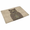 thumbnail image 2 of MKHERT Funny Hipster Bear in Tie and Glasses with Mustache Doormat Rug Home Decor Floor Mat Bath Mat 30x18 inch, 2 of 3