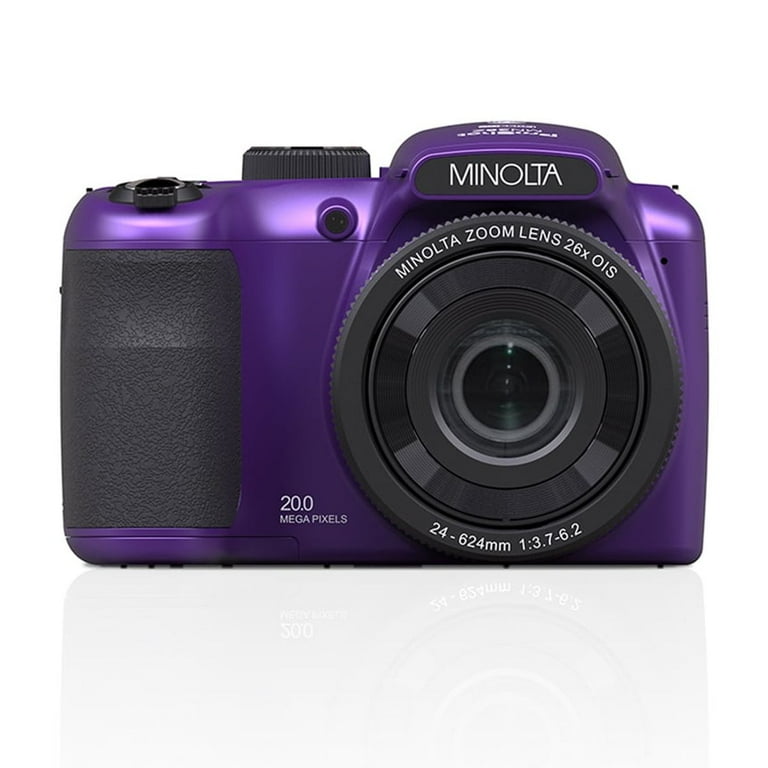 Minolta 20 Megapixels 26x Optical Zoom Digital Camera with 1080p
