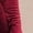 Burgundy, variant on Elegant Burgundy Long Sleeve Velvet Cowl Neck Maxi Dress For Women