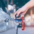 thumbnail image 4 of Llavero clásico para hombre y mujer, llavero de metal, llavero para coche, cera roja rojo cera, 4 of 7