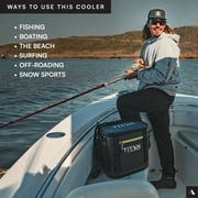 Titan by Arctic Zone 24 Can, 16 Quart Welded Soft Cooler with Waterproof Exterior, Black