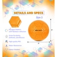 thumbnail image 2 of Barocity Kids Soccer Ball - Premium Boys and Girls Soccer Ball for Kids with Reflective Hex, Small Soccer Ball for Playtime, Training and Games, Cool Soft Soccer Ball for All Ages - Orange, Size 3, 2 of 7