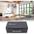 thumbnail image 3 of HAHDAXIA Iron Bread Box with Lid Bread Storage Bin Large Capacity Food Organizer Storage Container for Home Kitchen Countertop(Black Grey), 3 of 7