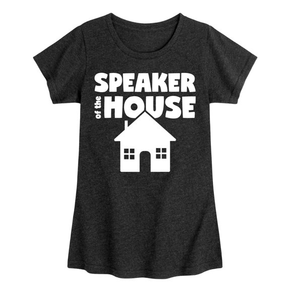 Instant Message - Speaker Of The House - Toddler & Youth Girls Short Sleeve Graphic T-Shirt