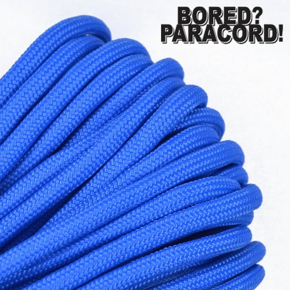 Bored Paracord Brand 550 lb Type III Paracord - Colonial Blue 100 Feet