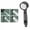 87#Black, variant on 4‑Mode Pressurized Handheld Shower Head with ON/OFF Switch & LED Temperature Display, Water Saving High Pressure ABS Shower, Anti‑Clog Nozzle for Bathroom Home Hotel