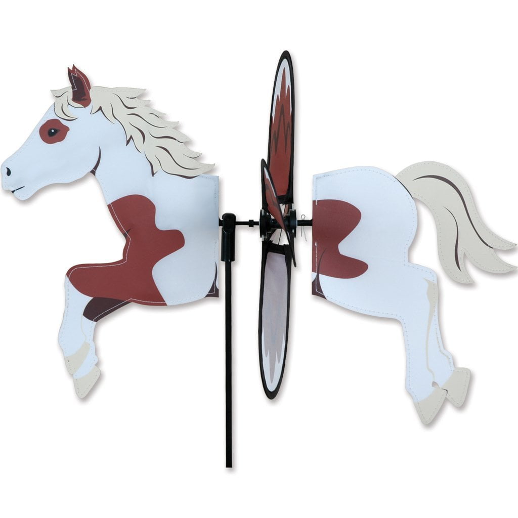 Dapple Gray Horse Staked Petite Wind Spinner 10 PR 25077 
