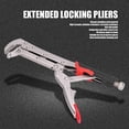 thumbnail image 2 of Extended Locking Pliers Extra Long Curved Jaw Grip 80 Degree Woodworking Hand Tools, 2 of 5