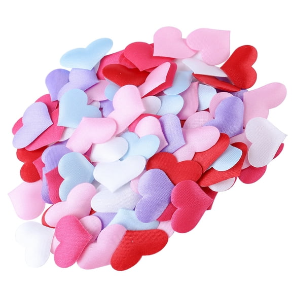 PBPBOX 100pcs Valentines Day Heart Shaped Decorations Assorted Color Paper Cuttings