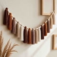 thumbnail image 5 of Orangide Boho Tassel Garland 59 Inch with Wooden Beads and Macrame Fringe, Colorful Yarn Bunting for Nursery, Bedroom, and Party Decor, Perfect for Boho Wall Hanging and Baby Shower, 5 of 7