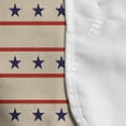 thumbnail image 4 of Prehistoric Country Microwave Oven Cover, Horizontal Borders Patriotic Stars Nostalgic Design Pattern, Water Resistant Organizer with Pockets for Kitchen, 36" x 12", Navy Blue Cream Red, by Ambesonne, 4 of 4