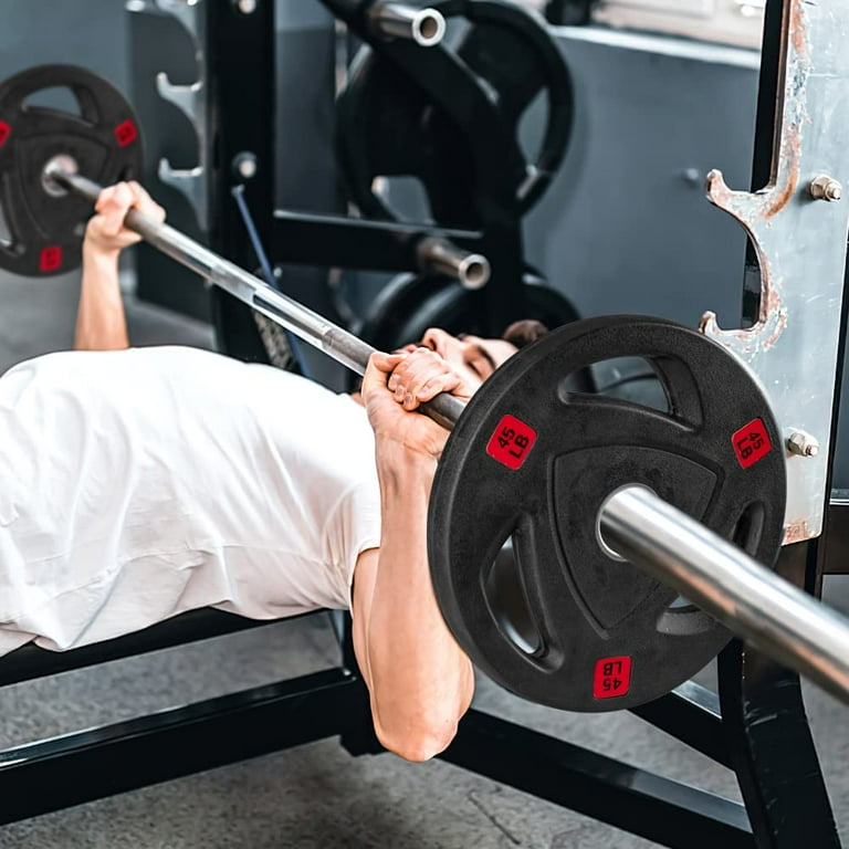 Olympic Weight Plates 2 Inch Cast Iron Bumper Plates Rubber