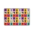 thumbnail image 4 of DouZhe Happy Freaky Cartoon Animals Rugs Doormat, Non-Slip Machine Washable Carpets Floor Door Mat , 36" x 24", 4 of 6