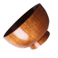 thumbnail image 2 of Cuenco de arroz infantil de madera natural irrompible, hecho a mano, contenedor de aperitivos. L, 2 of 8