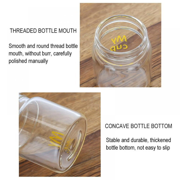 Mini Small Glass Jars With Sealed Lids, Clear Glass Food Storage container,  3.4 OZ