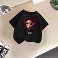 thumbnail image 2 of T-shirt à Manches Longues 2t pour Filles, Mignon Graphique Col Rond Manches Courtes Tee-Shirt d'Été Décontracté, 2 of 3