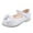 White, variant on Daznico Shine Toddler Girls First Bow Knot Soft Sole Dance Sneakers for Kids,5-5.5 Years