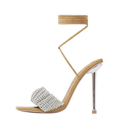 

BRISEZZS Womens Flat Sandals- Open Toe Thin Straps Casual Clip-Toe Plus Summer Sandals #394 Khaki