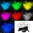 thumbnail image 1 of Car LED Interior Strip Lights, USB Neon Wire Automobile Ambient Lighting Kit, Multicolor RGB Footwell Decoration for Vehicles, Easy Install, 1 of 8