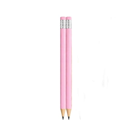 Pencils 8.27‑Inch 2‑Pack Wooden Pencils with Erasers Pencils Smooth Writing Break‑Resistant Lead Comfortable Grip for Journaling Drafting Note‑Taking Sketching Drawing Pink