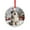 Pattern-3, variant on Crystal Glass Ornament Personalize Brown Poodle Puppy Round Ornament Pet Lovers Gift Gift Exchange Present Ideas