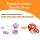 thumbnail image 2 of Juego Tapones Silicona para Derrames Setas () Color Morado, 2 of 4