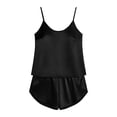 thumbnail image 4 of Uootdi Womens Rompers Satin Fabric Backless Spaghetti Strap Loose Fit Breathable Jumpsuits Casual Overalls Night Out Wear Gift, 4 of 6
