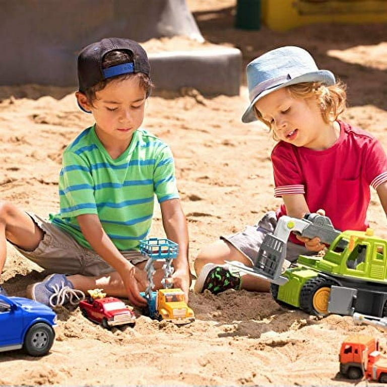 Driven by Battat Micro Pick Up Truck Toy Pickup Truck with Lights Sounds A Toy ATV for Kids Aged 3