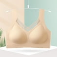 thumbnail image 2 of Sngxgn Wireless Bra with S upport, Lightly Lined No Spillage Seamless T-Shirt Bra(Beige,M), 2 of 9