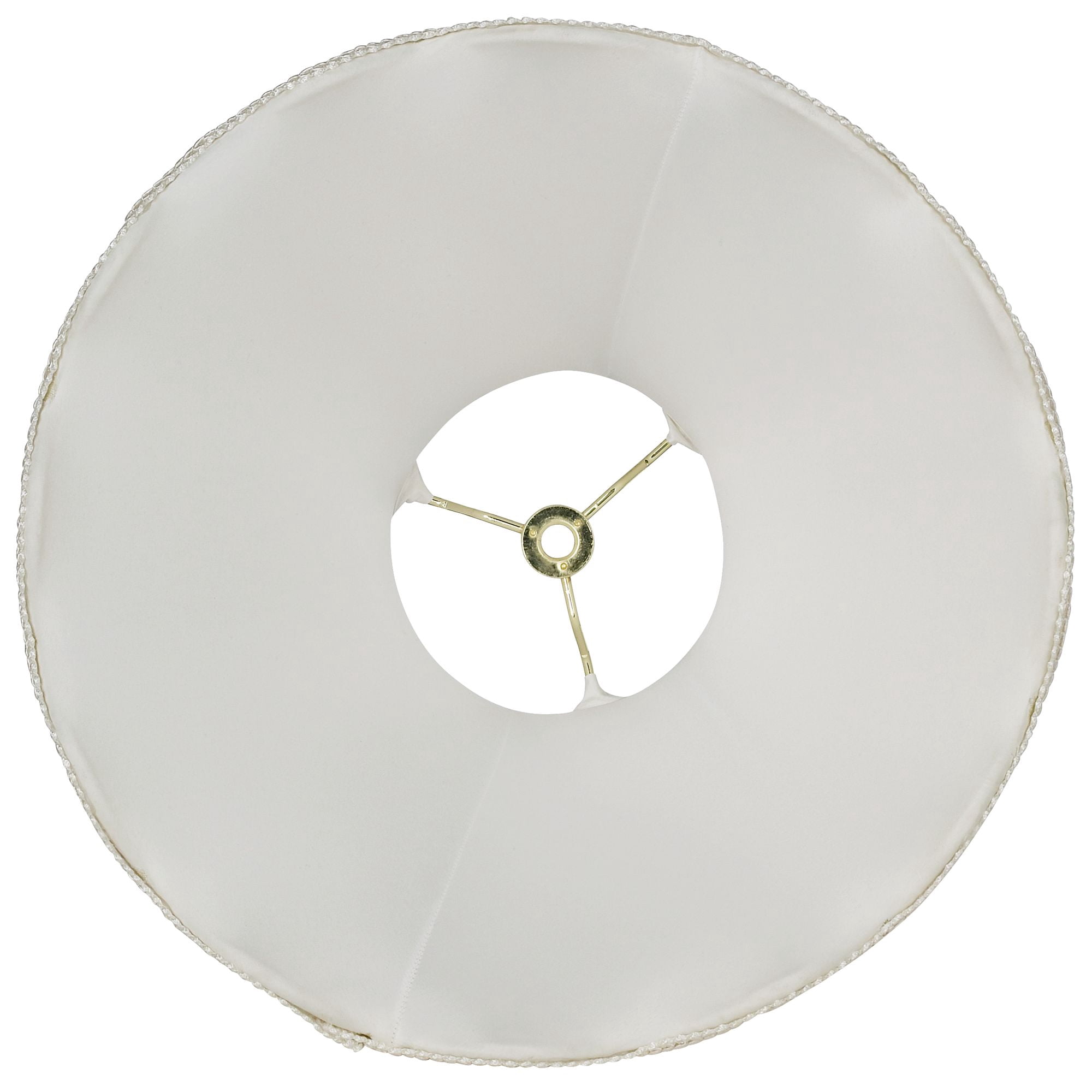Imperial Shade Creme Small Scallop Bell Lamp Shade 5" Top x 12" Bottom x 10" Slant x 9.5 High (Spider) Replacement with Harp and Finial