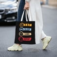 thumbnail image 2 of DouZhe Reusable Grocery Bags, Vintage Style Eat Sleep Game Repeat Lightweight Polyester Canvas Cloth Tote Bag for Travle Gym Shopping School, 15" x 16", 2 of 7