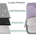 thumbnail image 3 of Funda MOSISO para portátil MacBook Air/Pro de 15 pulgadas, color morado, 3 of 6