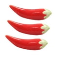 thumbnail image 2 of Abbracc Support de Cuillère en Forme de Chili 3 Pcs, Support de Cuillère à Dîner, Mini Vaisselle et Baguettes Rouge, 2 of 8