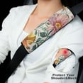 thumbnail image 4 of WYYP Flowers Wallpaper Colorful Comfortable Car Seat Strap Pads Protect You Neck and Shoulder from The Seat Belt Rubbing Ideal for Car Interior Accessories 2Pcs, 4 of 6