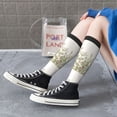 thumbnail image 6 of Picia Women Crew Soft Moisture-wicking Socks Herbs and Wildflowers Pattern Design Cotton Socks, One Size fit All, 6 of 9