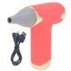 thumbnail image 1 of 60W Electric Hair Dryer, High Speed, 4 Fan Levels, Bladeless, 1100mAh Battery, Portable Dust Blower, Red, 1 of 1