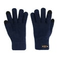 thumbnail image 2 of BOOMILK Men Gloves Winter Knitted Adult Five-finger Screen Thickening Warm Cycling Gloves Navy, 2 of 2