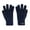 Navy, variant on Men’s Solid Warm Knit Winter Gloves, Thick Elastic Ribbed Cuff Thermal Full Finger Knitted Gloves Outdoor Use Gray One Size