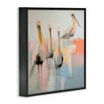 thumbnail image 4 of Stupell Industries Abstract Pelicans Scene Animals & Insects Painting Black Framed Art Print Wall Art, 17 x 17, 4 of 10