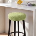 thumbnail image 6 of Round Bar Stool Covers, Waterproof PU Barstool Seat Covers Stretch Barstool Slipcovers Bar Chair Covers with Non Slip Bottom for 14-19 Inch, 6 of 6