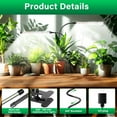 thumbnail image 3 of LED Plant Grow Light K Full Spectrum Clip Heads Plant Growing Lamp with LEDs for Indoor Plants Level Dimmable & Light Settings Auto On/Off Timing // Hrs, 3 of 9