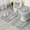 Black Geometric Diamond-1, variant on Black Geometric Border Pattern Bathroom Rugs Sets 3 Piece,Toilet Cover Set,Absorbent Non Slip Bathroom Mats Sets with U-Shaped Contour Rug Toilet Rug Set