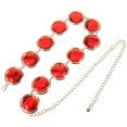 thumbnail image 2 of Waist Chain Women Body Chain Teen Girls Cosplay Parties Metal Red Rhinestone Figure Enhancement 1Pcs, 2 of 5
